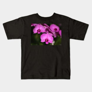 Purple Power: Moth Orchid or Phalaenopsis Kids T-Shirt